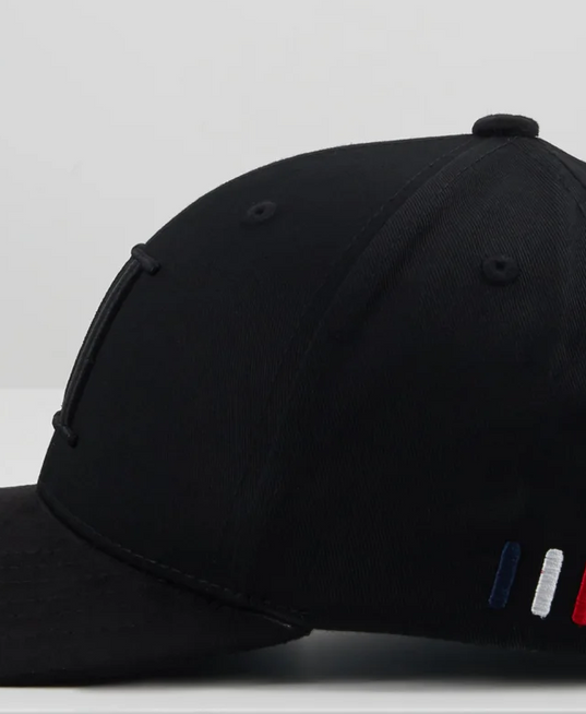 Les Deux Baseball Cap Sued II Schwarz