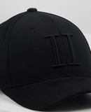 Les Deux Baseball Cap Sued II Schwarz