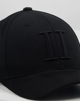 Les Deux Baseball Cap Sued II Schwarz